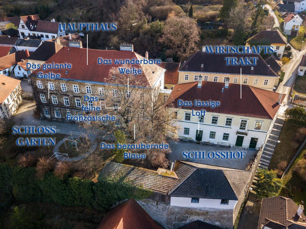 Schloss Hollenburg Aparte Apartments 크렘스안더다노 외부 사진